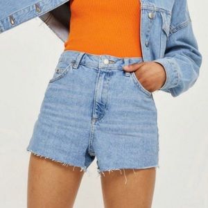 TopShop Moto Mom Jean Shorts